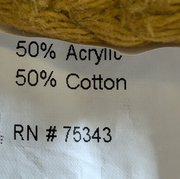 Dimensione Maglia mustard yellow chunky knit sweater Small - Picture 4 of 7